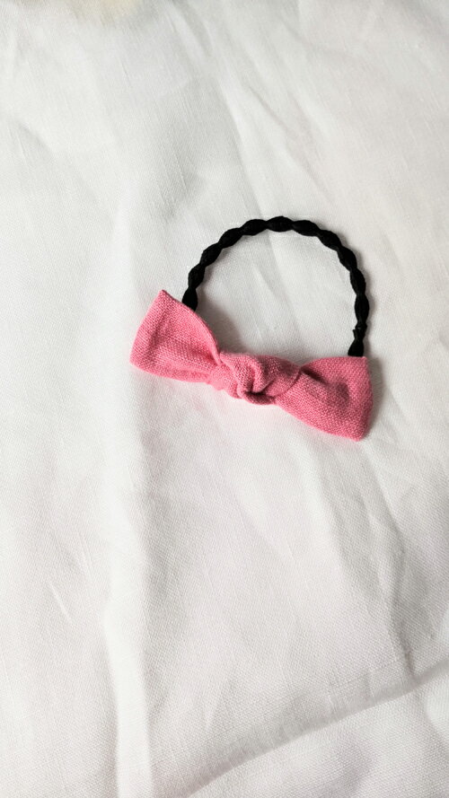 ねじっこゴム　ピンク｜キッズ　赤ちゃん　ベビー　こども　プレゼント　ハンドメイド｜