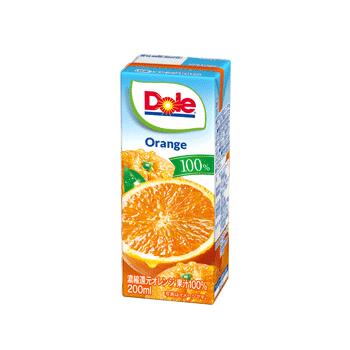 【1ケース18本】Dole® オレンジ 100%｜雪印メグミルク｜常温｜※別途送料：北海道・沖縄770円、離島等一部地域は実送料が必要