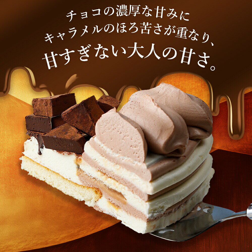 オハヨー乳業 クリスマスケーキ 生チョコアイスデコレーション 6号 17cm チョコ 2026 予約 3層 アイスクリーム アイスケーキ チョコレート 生チョコ ギフト 贈り物 贈答品 お祝い 誕生日 お礼 お取り寄せ プレゼント スイーツ ホールケーキ 高級 冷凍 送料無料 ohayomilk-10000001 オハヨー乳業公式ストア楽天市場店 サンプル画像2