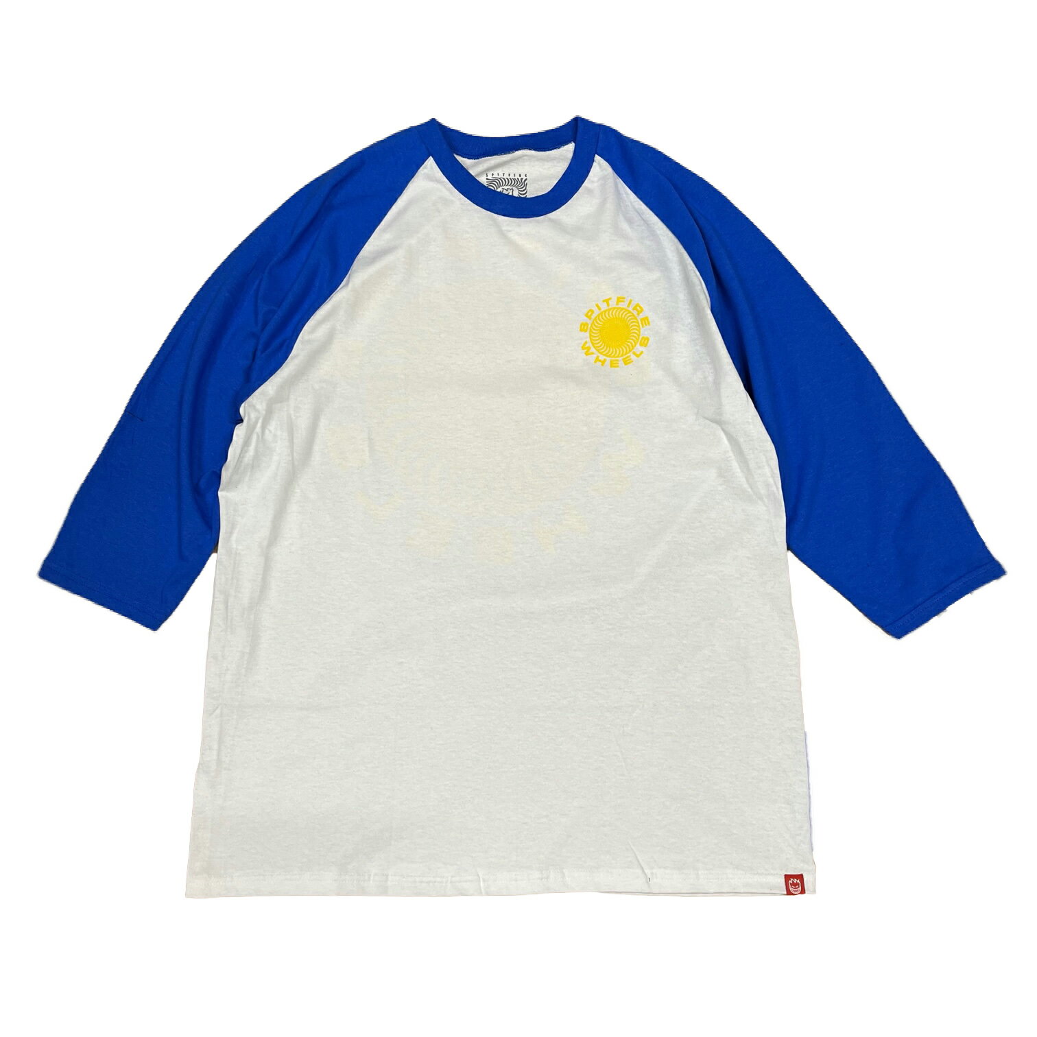  SPITFIRE / CLASSIC '87 SWIRL 3/4 SLEEVE TEE / WHITE  BLUE  ԥåȥե ԥåȥե䡼 7ʬµ ١ܡ T 饰 ۥ磻  ȥܡ ܡ ̵