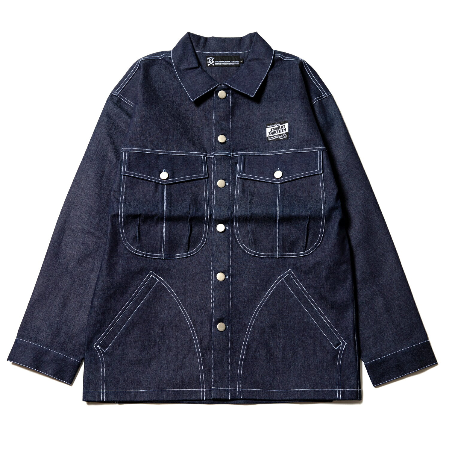 y SABBAT13 / SPOOK COVERALL JKT / INDIGO z@TogT[eB[@Tog13@Tog@Jo[I[@WPbg@fj@AE^[@CfBS@u[@@