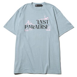 【 SABBAT13 / LAST PARADISE TEE / ACID BLUE 】　サバトサーティーン　サバト13　サバト　Tシャツ　半袖　アシッドブルー　ブルー　青　くすみカラー　送料無料