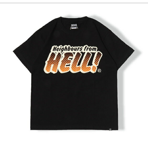 y EVILWIRE / Neighbours from HELL! Tee / BLACK ~ ORANGE z@C[rC[@CrC[@TVc@@ubN@@