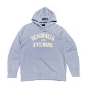 【 EVILWIRE / DEADBALLS Hoodie / LIGHT BLUE 】 イービルワイヤー イビルワイヤー パーカー フーディ スウェット ライトブルー 水色 送料無料