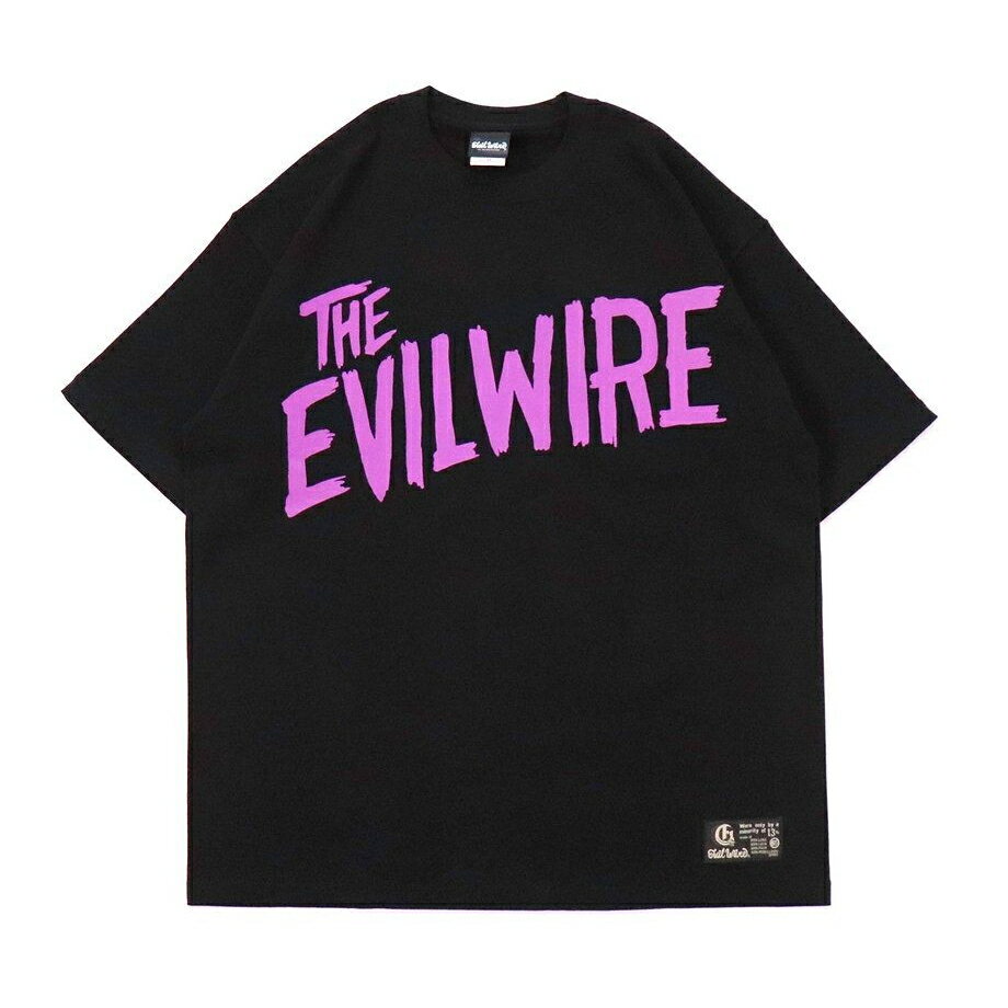 y EVILWIRE / HORROR LOGO LOOSE S/S Tee / BLACK ~ PURPLE z@C[rC[@CrC[@TVc@@[YVGbg@rbOVGbg@ubN@@