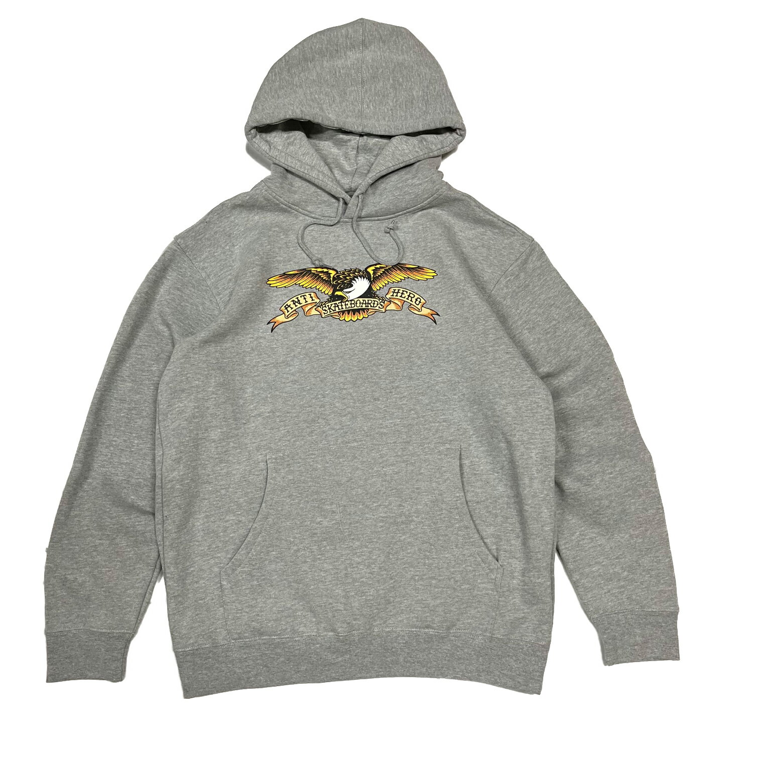 【 ANTI HERO / EAGLE HOODIE / HEATHER GRAY 】 アンタイヒーロー アンチヒーロー スウェットパーカー フーディ グレー 灰 スケートボード