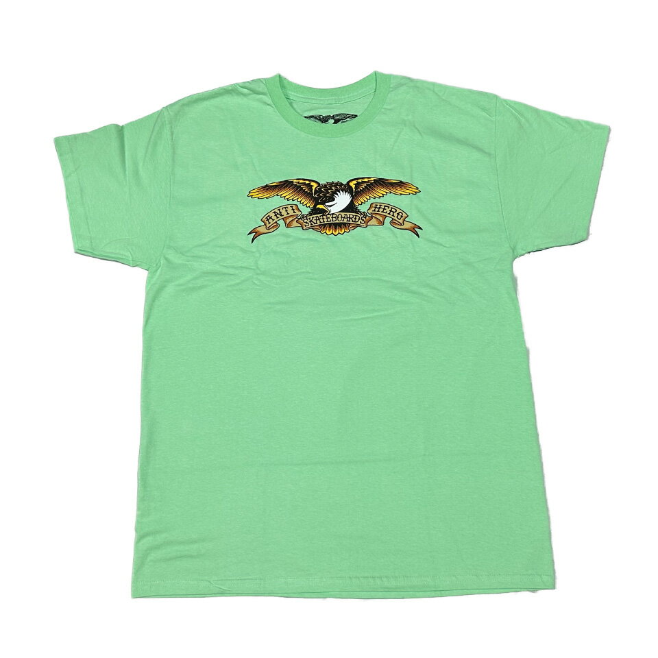 【 ANTI HERO / EAGLE S/S TEE / MINT GREEN 】 アンタイヒーロー アンチヒーロー 半袖 Tシャツ ベーシ..