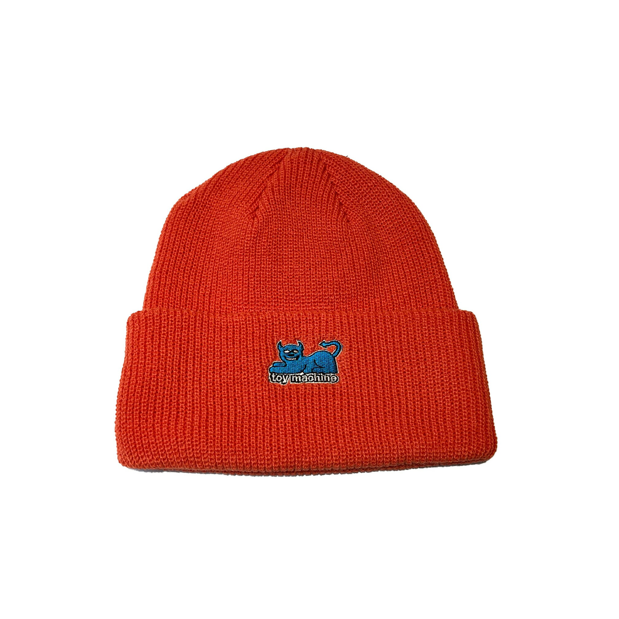 y toy machine / DEVIL CAT DOCK BEANIE / FLASH RED z gC}V[ jbgLbv r[j[  bh IW XP[g{[h