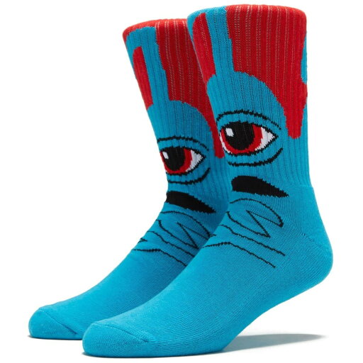 【 TOY MACHINE / SECT HUG SOCK / BLUE 】 トイマシーン ソックス 靴下 ブルー 青 スケートボード 【 TOY MACHINE / SECT HUG SOCK / BLUE 】 トイマシーン ソックス 靴下 ブルー 青 スケートボード