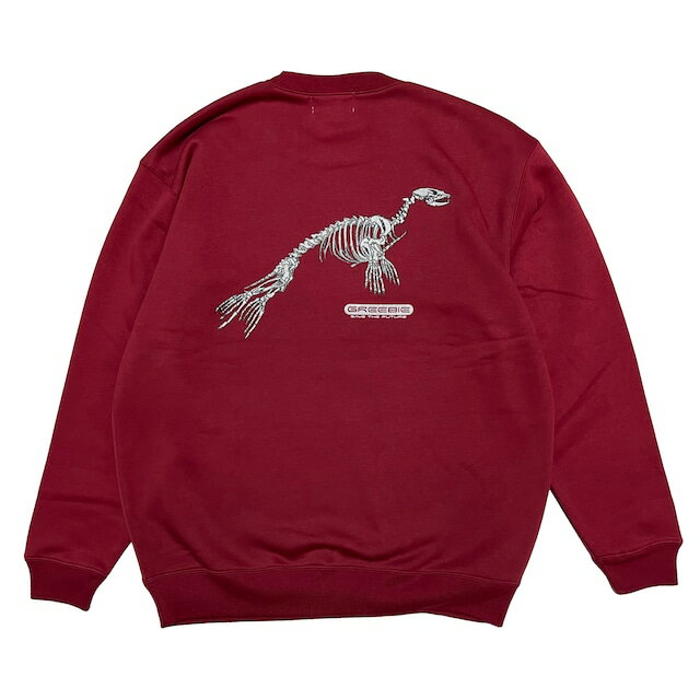 y Greebie / Skull seal Sweat / WINE RED z@O[r[@N[lbN@XEFbg@g[i[@Cbh@o[KfB@bh@ԁ@