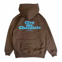 【 Greebie / Give me Chocolate Hoodie / Coconut milk × BROWN 】 グリービー パーカー フーディ スウェット ブラウン 茶色 送料無料