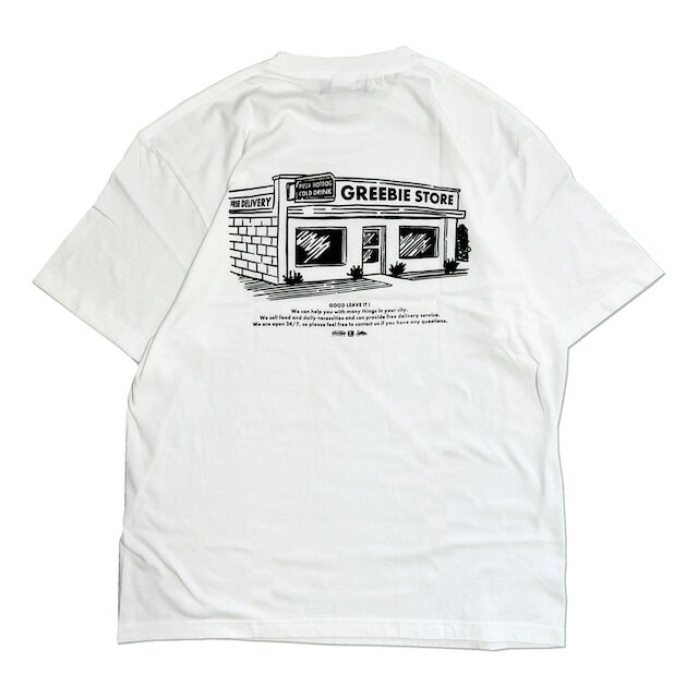 y Greebie / Corner shop logo S/S Shirts / WHITE z@O[r[@TVc@@zCg@@