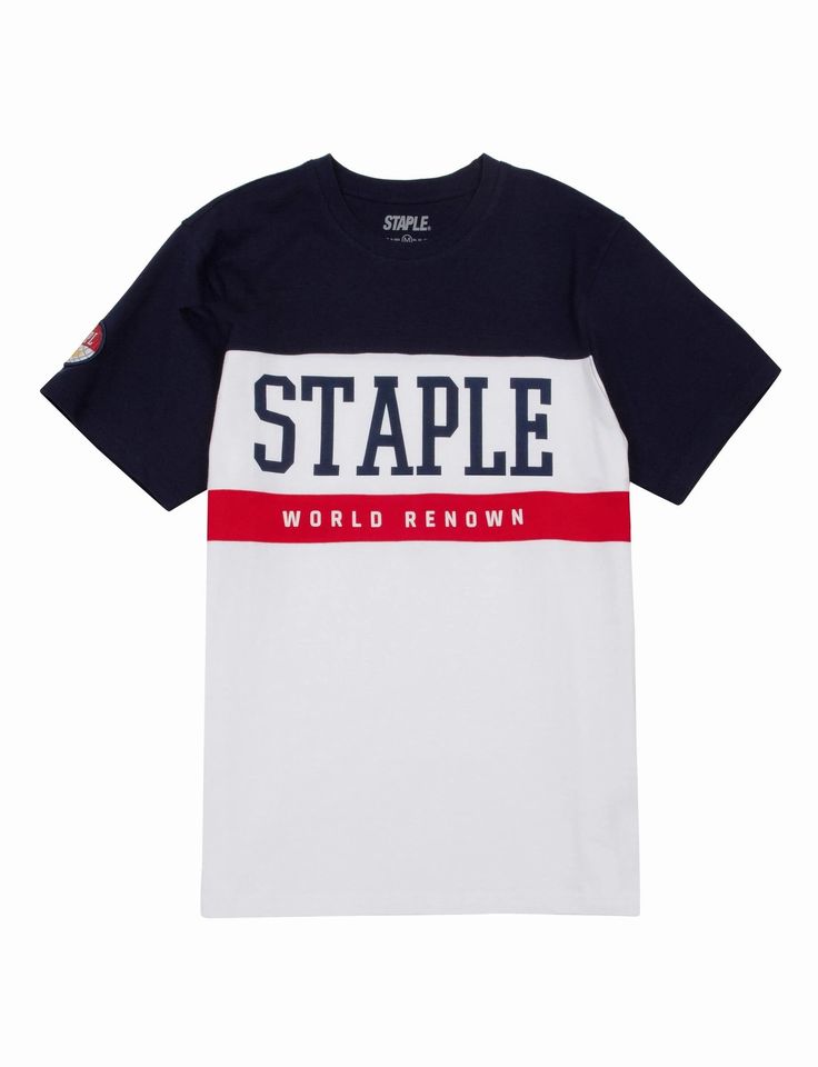 y STAPLE / CORTLANDT EMB TEE / NAVY z@XeCv@sW@TVc@@lCr[@@zCg@