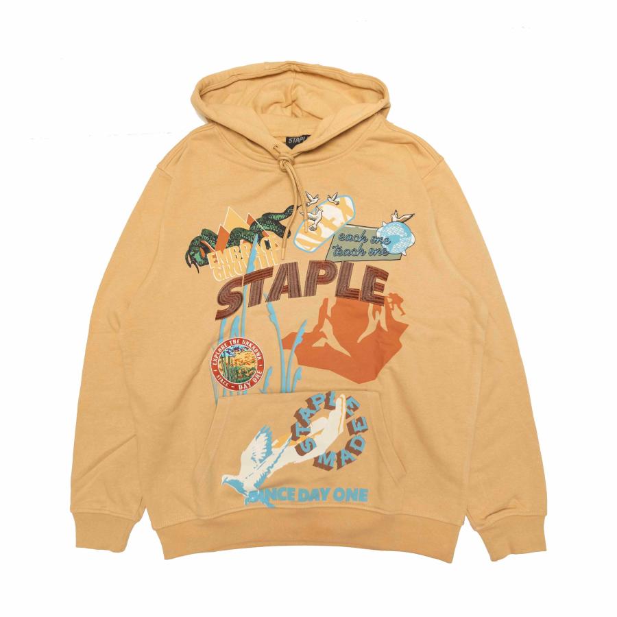 y STAPLE / HEMLOCK GRAPHIC HOODIE / ALMOND z@XeCv@sW@p[J[@t[fB@XEFbg@A[h@x[W@