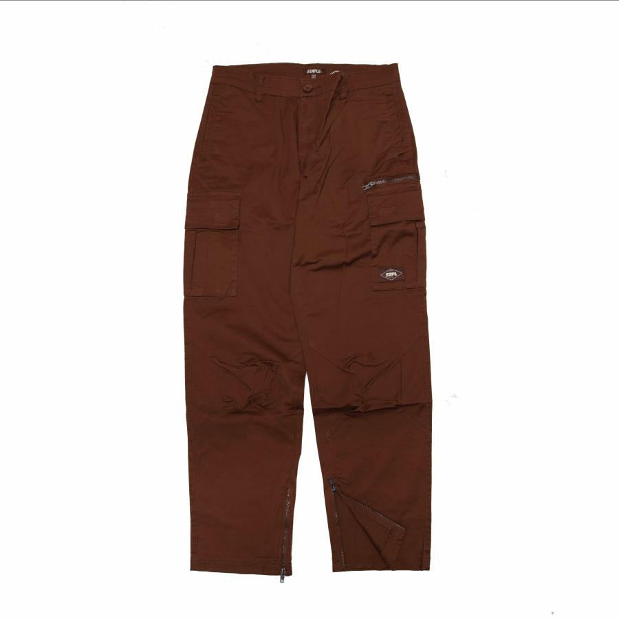 y STAPLE / HORIZON TWILL CARGO PANT / BROWN z@XeCv@sW@pc@J[Spc@uE@F@