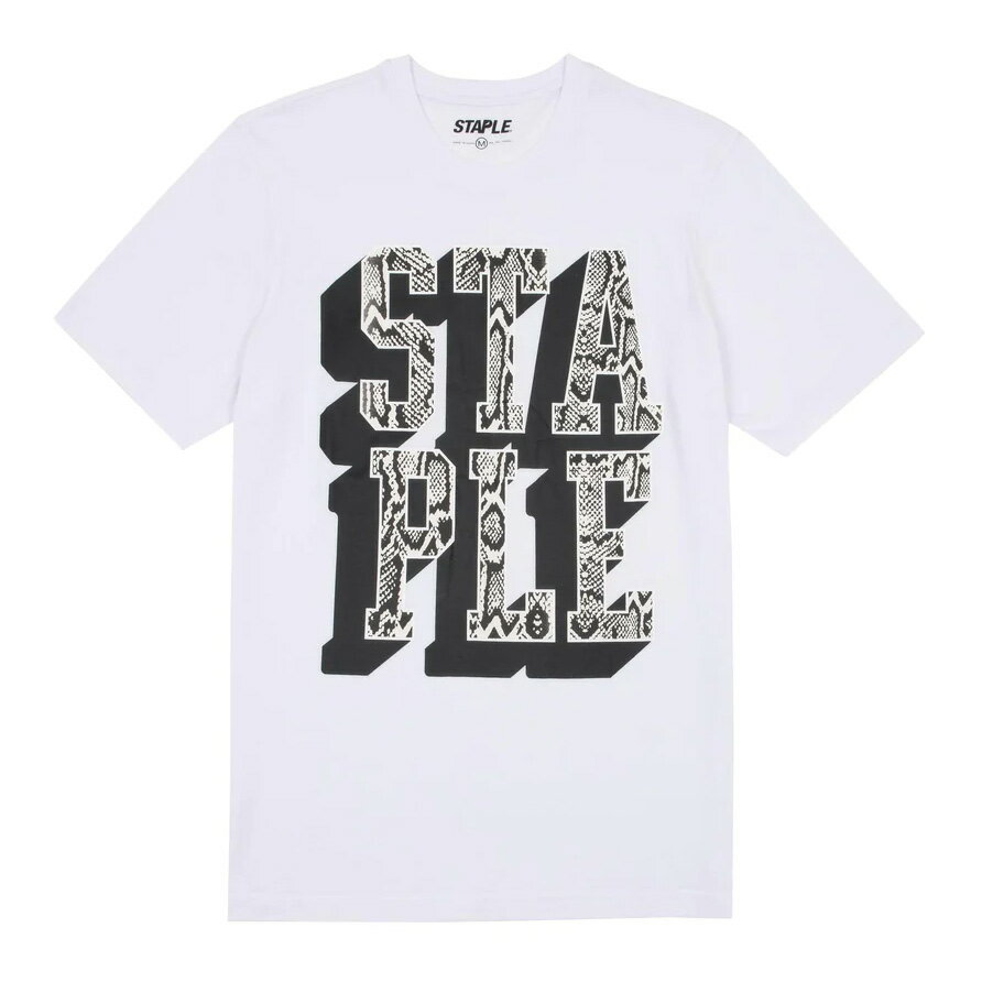 y STAPLE / STACK LOGO TEE / WHITE ~ BLACK z@XeCv@sW@TVc@@zCg@@