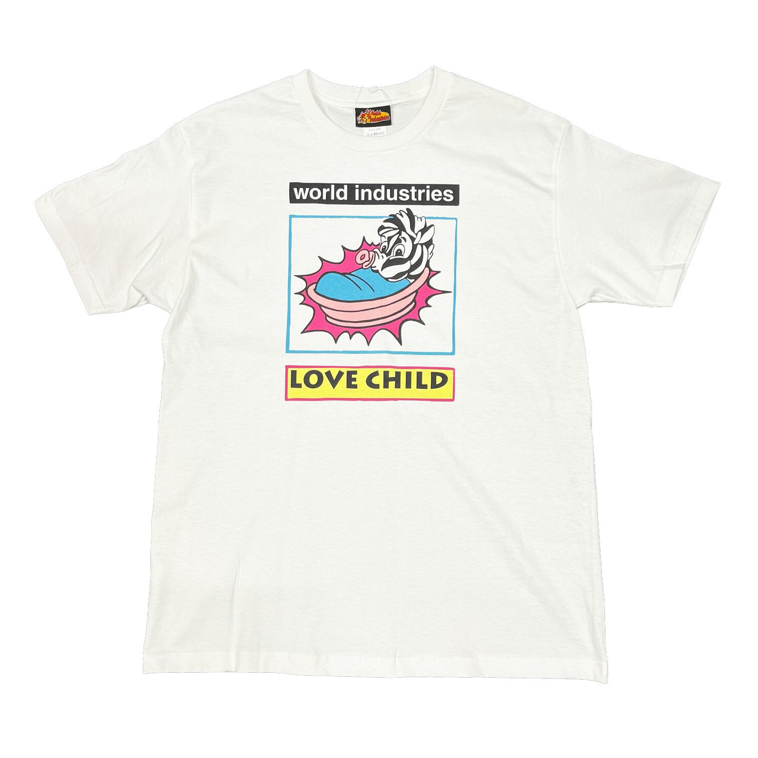 y WORLD INDUSTRIES / LOVE CHILD SS TEE / WHITE z [hC_Xg[Y  TVc zCg  XP[g{[h