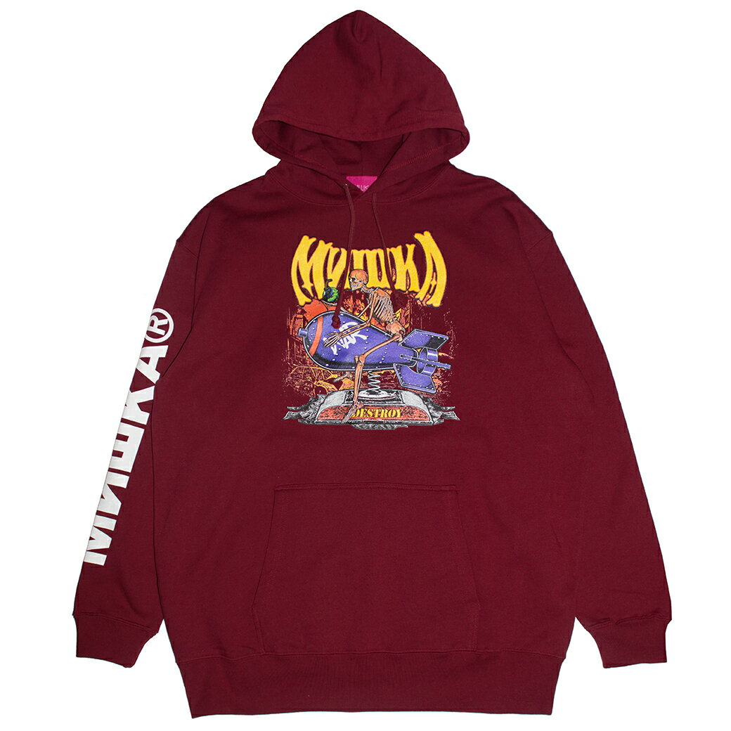 y MISHKA / END IT NOW HOODIE / BURGUNDY z ~VJ@t[fB@p[J[@XEFbg@o[KfB@Cbh bh@ԁ@