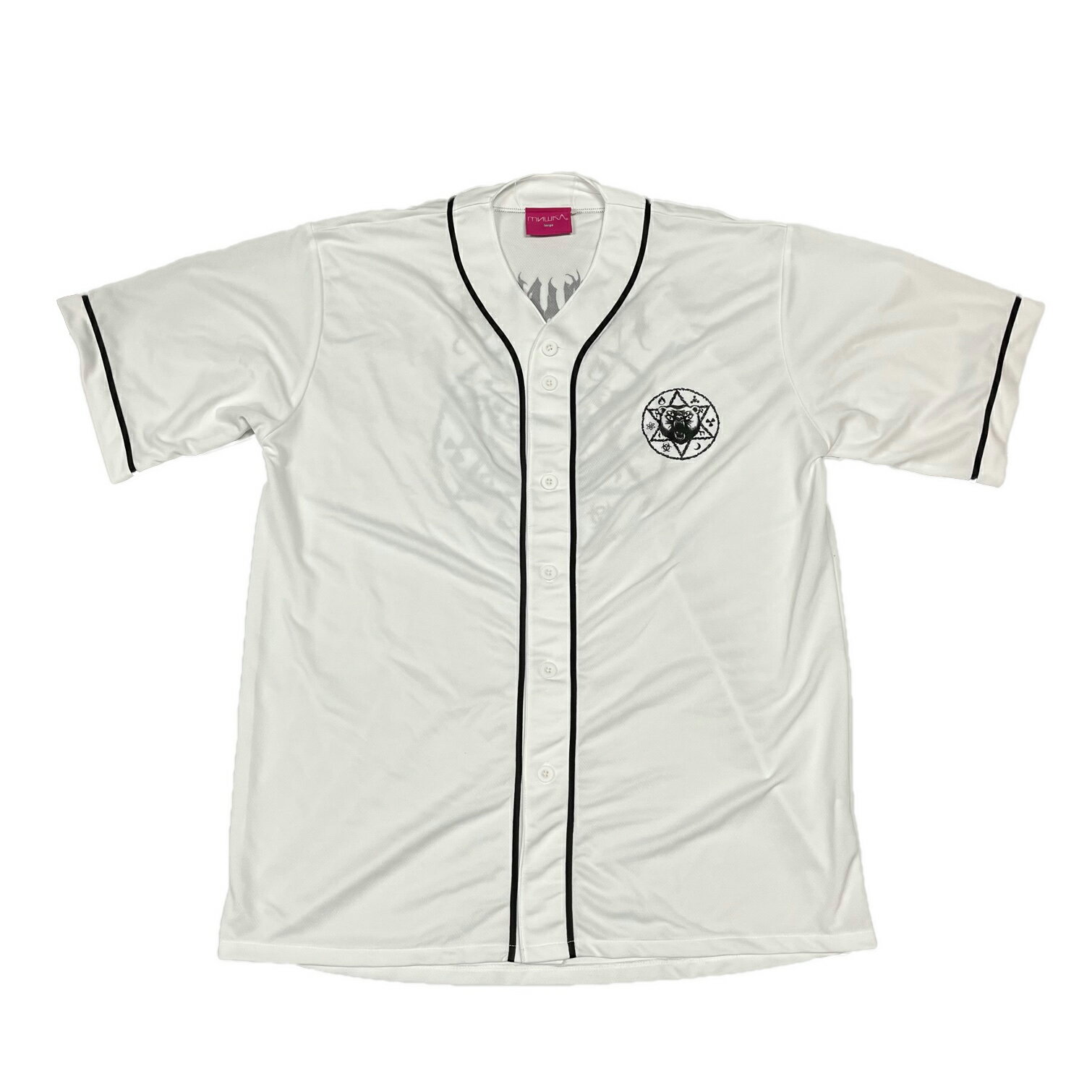 y MISHKA / PRAYER CIRCLE BASEBALL JERSEY / WHITE z@~VJ@x[X{[Vc@Vc@@zCg@@