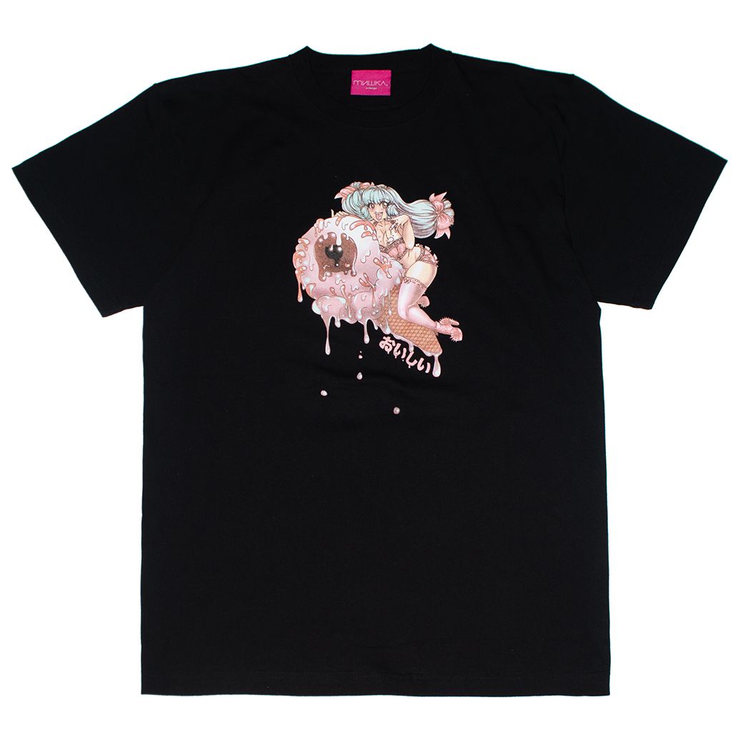 y MISHKA / CREAMY TEE / BLACK z@~VJ@TVc@@ubN@@