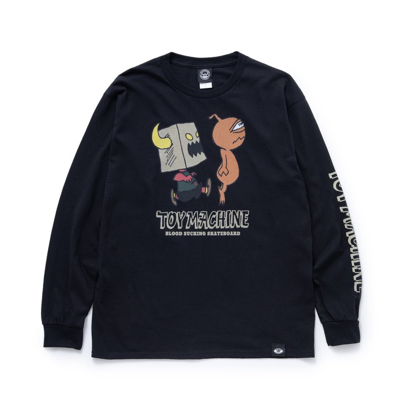  TOYMACHINE / SKB3 collaboration / SECT &TOYMONSTER LONG TEE / BLACK ۡȥޥsKetChboOok3å֥å꡼TġĹµT֥å̵