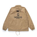 【 TOYMACHINE / SKB3 collaboration / TOYMONSTER BAG FACE COACH JKT / BEIGE 】 トイマシーン sKetChboOok3 スケッチブックスリー アウター ジャケット コーチジャケット ウィンドブレーカー ベージュ 送料無料