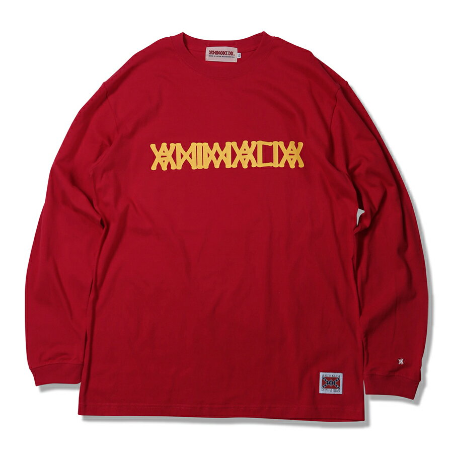 y ANIMALIA / L/S Tee - Plain Logo / RED ~ YELLOW z@Aj}A@TVc@T@bh@ԁ@