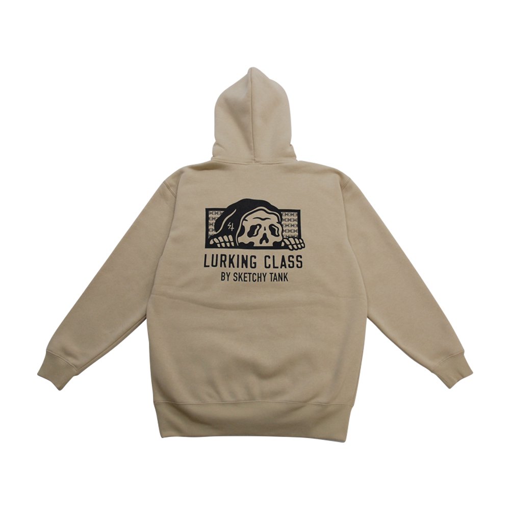 y LURKING CLASS / CHAIN LOGO HOOD / SAND BEIGE z [LONX XEFbg p[J[ t[fB Th x[W