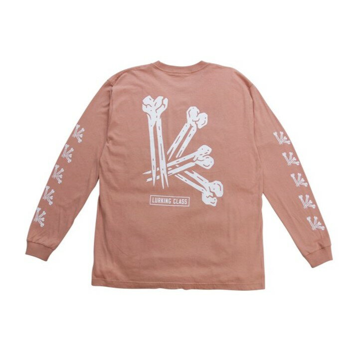 y LURKING CLASS / BONE L/S TEE / DUSTY PINK z [LONX  TVc sN