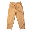 【 TOY MACHINE / WIDE EASY PANTS / BEIGE 】 トイマシーン トイマ ボトムス パンツ イージーパンツ チノパン ワイド ストレッチ ベージュ 送料無料