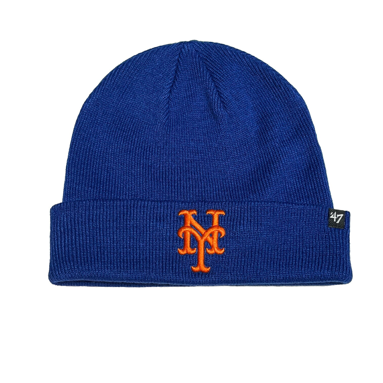 y '47 RAISED CUFF KNIT Mets / ROYAL z tH[eB[Zu jbgLbv r[j[ MLB bc u[