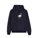 y STAPLE / PINSTRIPE PIGEON HOODIE / NAVY z XeCv XEFbg p[J[ t[fB XgCv lCr[