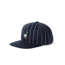 y STAPLE / PINSTRIPE PIGEON SNAPBACK / NAVY z XeCv Lbv tbgoCU[ XibvobN XgCv lCr[