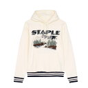 【 STAPLE / BEYOND THE TREES HOODIE / CREAM 】 ステイプル スウェット パーカー フーディ クリーム オフホワイト アイボリー