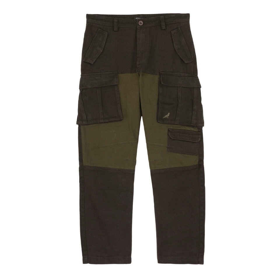 y STAPLE / TWILL PANEL CARGO PANTS / OLIVE z@XeCv pc J[Spc I[u O[