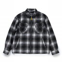 【 TOYMACHINE / SECT EYE PATCH PLAID CHECK ZIP SHACKET / BLACK 】 トイマシーン トイマ アウター シャケット シャツ ジャケット フランネル チェック ブラック 黒 送料無料