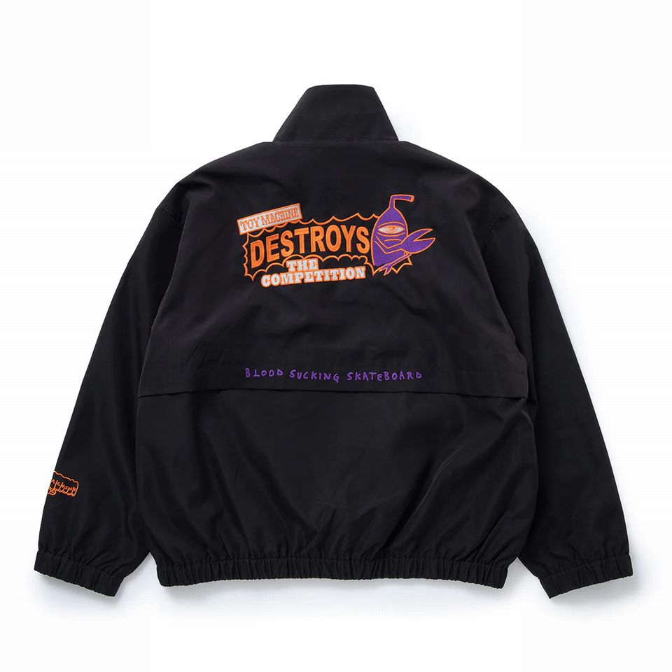 y TOYMACHINE / DESTROYS WIND TRACK JACKET / BLACK z@gC}V[@gC}@AE^[@EBh WPbg@gbNWPbg@[YVGbg@ubN@@