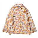 【 TOY MACHINE / CAMOUFLAGE MILITARY LOOSE FIT SHIRTS JACKET / ORANGE 】トイマシーン トイマ...