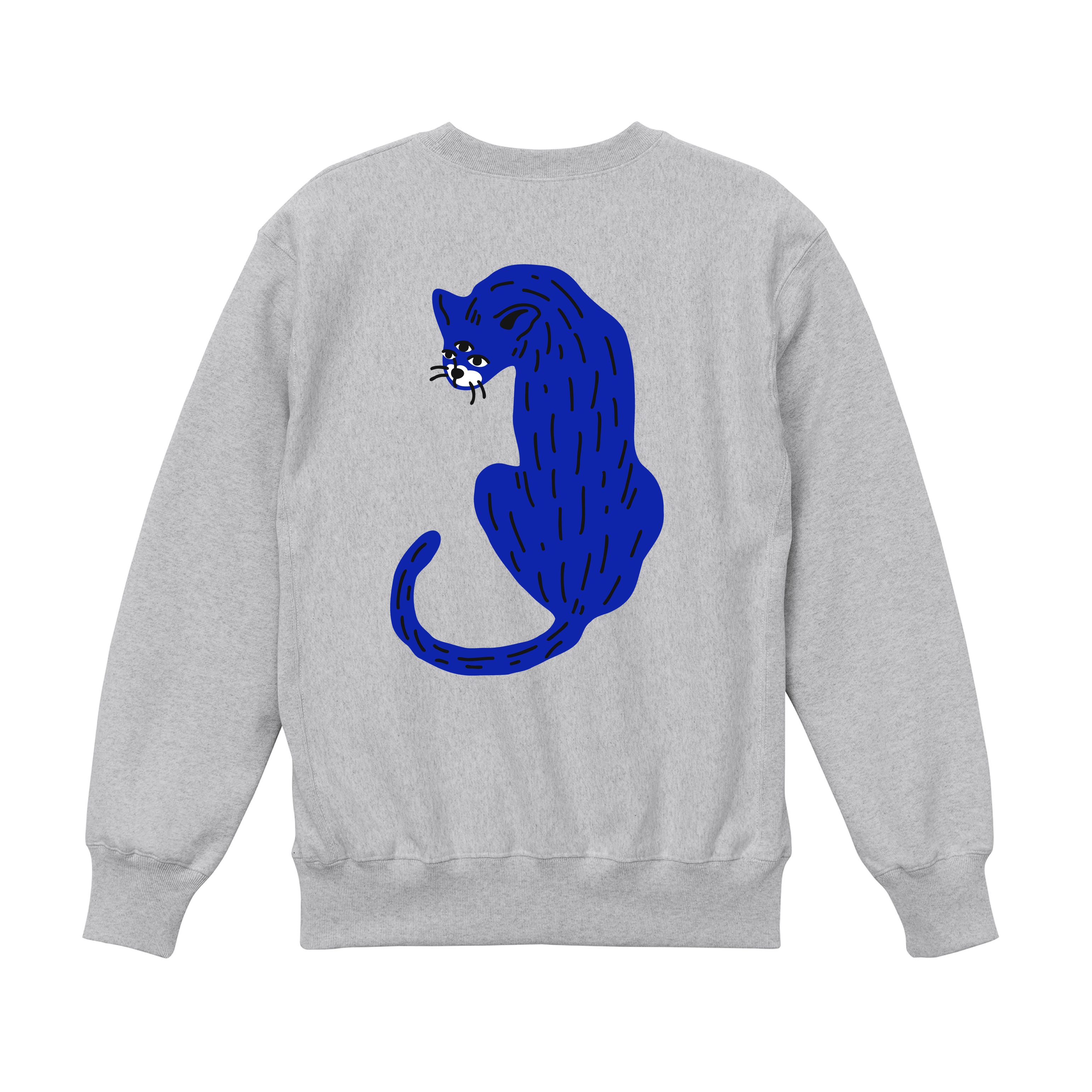 【 Greebie / Tiger Sweat / ASH GRAY 】 グリービー クルーネック スウェット トレーナー グレー 灰のサムネイル