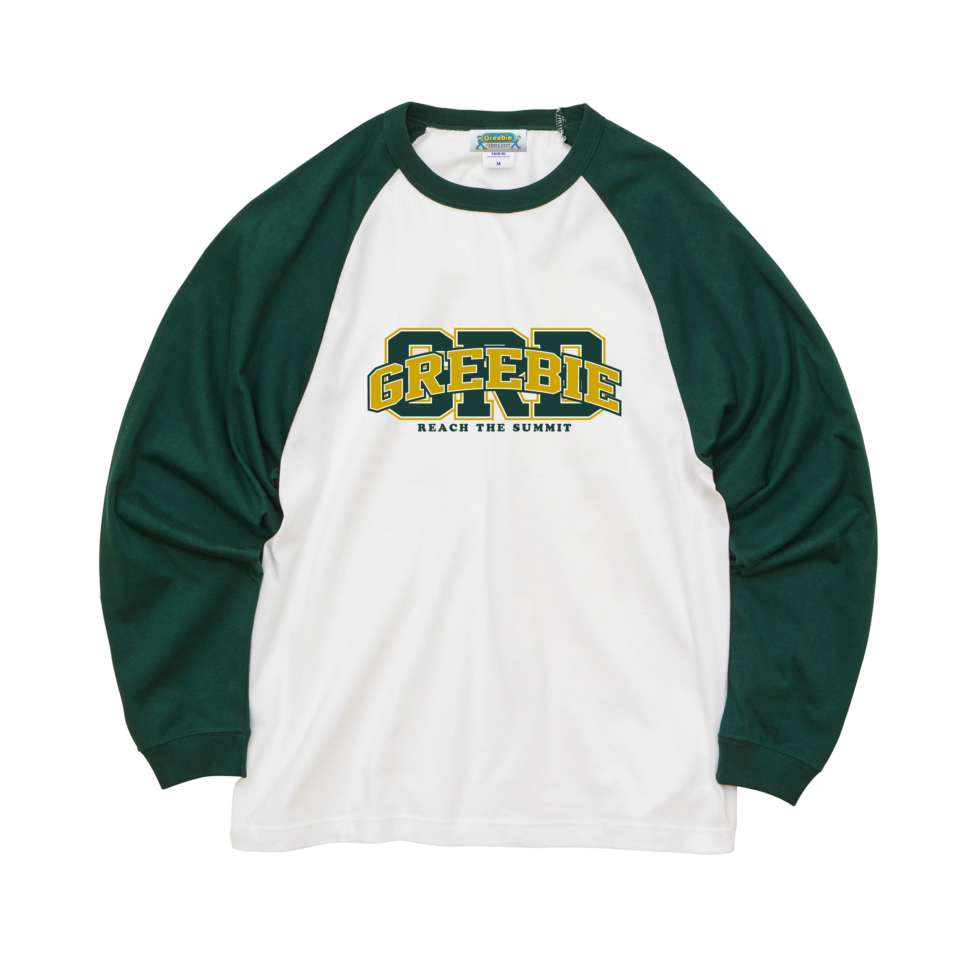 y Greebie / College R/S Tee / GREEN z O[r[  TVc O JbW O[ 