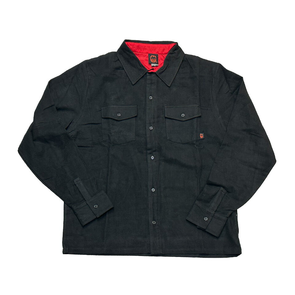 y SPITFIRE / OLD E EMB FLANNEL SHIRT / BLACK z Xsbgt@CA Xsbgt@C[  Vc lVc ubN XP[g{[h