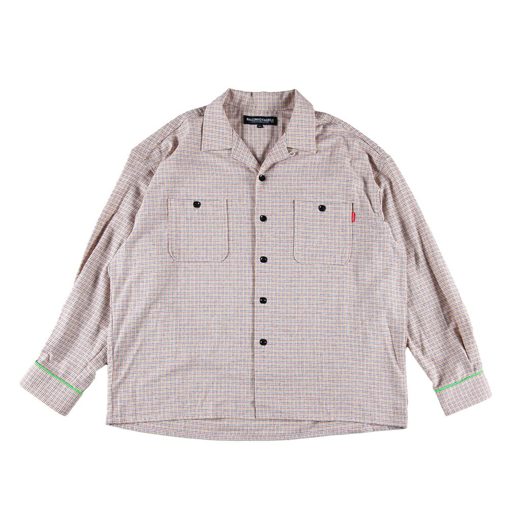 y ROLLING CRADLE / PAJAMAS CHECK SHIRT / WHITE z [ONCh N  Vc `FbN tl I[vJ[ J zCg 