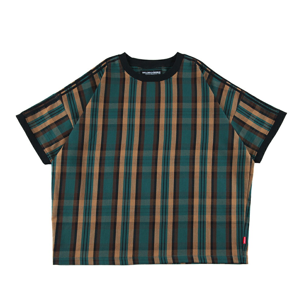 y ROLLING CRADLE / CHECK CREWNECK SHIRT / GREEN z [ONCh N  TVc vI[o[ wr[EFCg `FbN O[ 