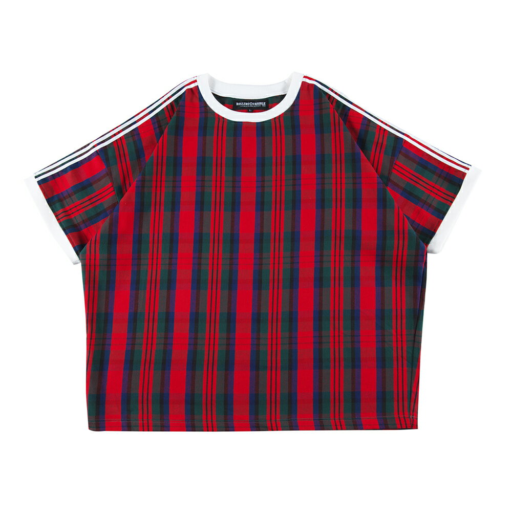 y ROLLING CRADLE / CHECK CREWNECK SHIRT / RED z [ONCh N  TVc vI[o[ wr[EFCg `FbN bh 