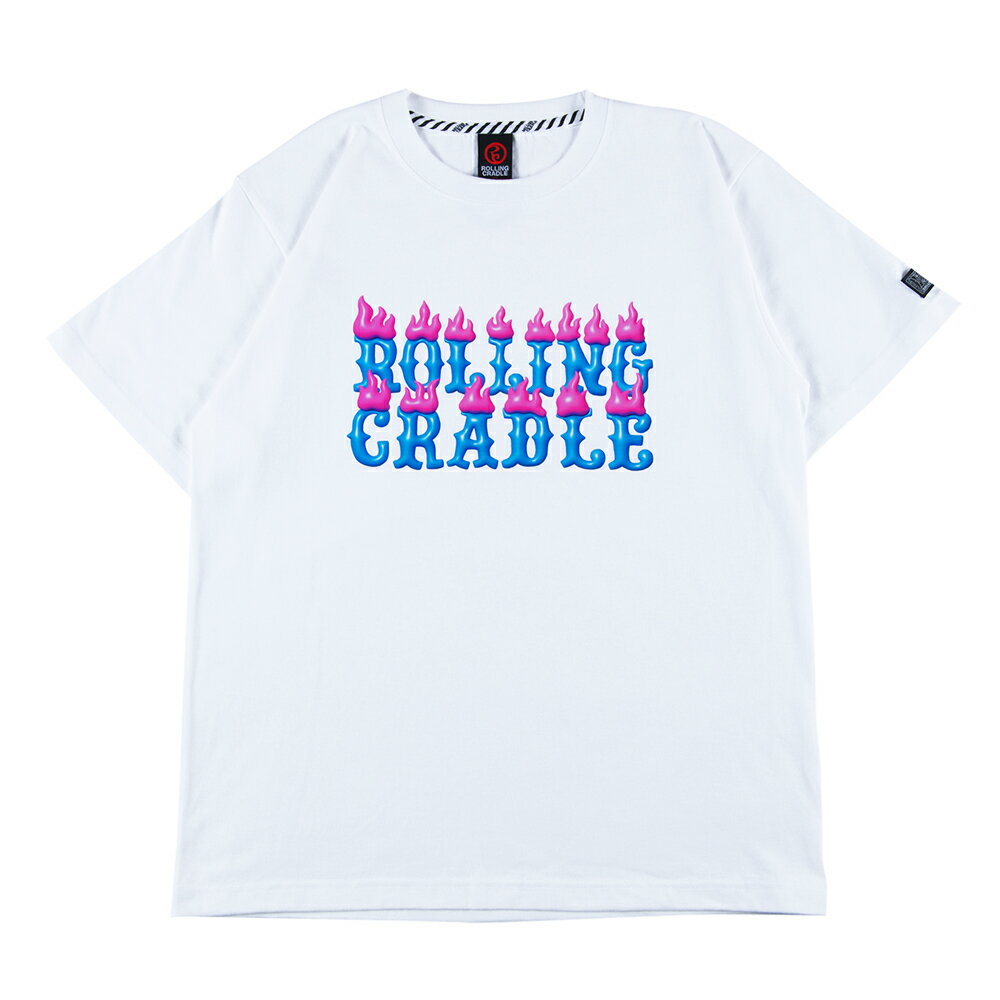 y ROLLING CRADLE / BURNING TEE / WHITE z [ONCh N  TVc zCg 