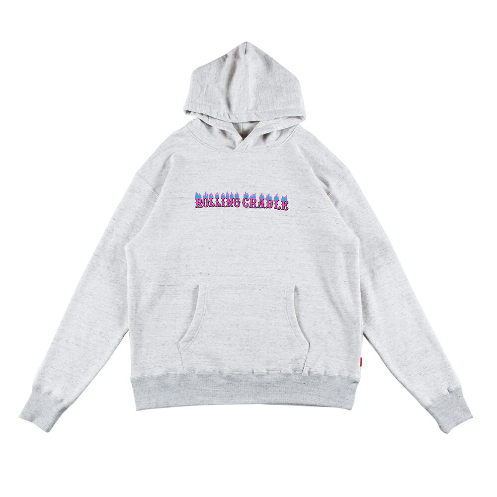 【 ROLLING CRADLE / BURNING LOGO HOODIE / OFF WHITE 】 ローリングクレイドル ロリクレ パーカー フーディ スウェット オフホワイト 白