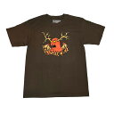 【 TOY MACHINE / ANTLER MONSTER TEE / CHOCOLATE 】 トイマシーン 半袖 Tシャツ ブラウン 茶 スケートボード