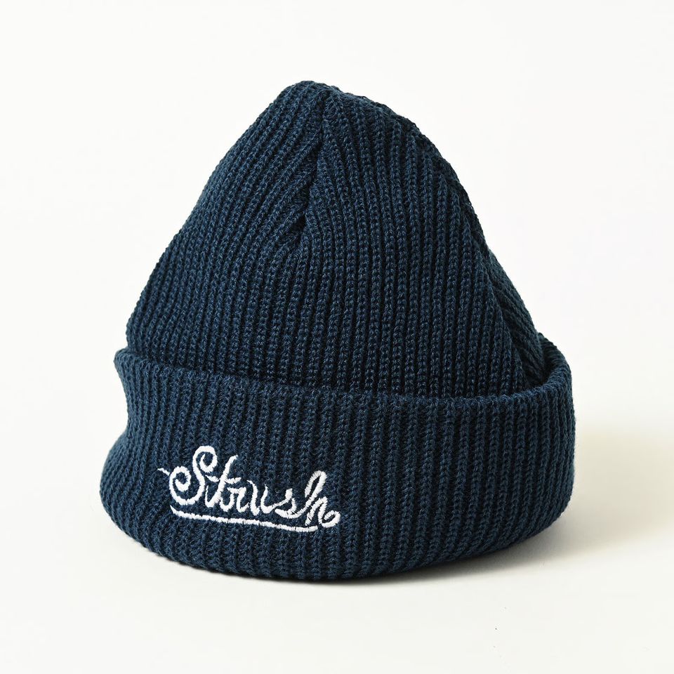 y STRUSH / SIGNATURE EMB BEANIE / NAVY z XgbV jbg@Lbv@jbgX@r[j[@b` XP{[ XP[g{[h lCr[