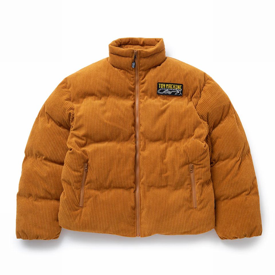 y TOYMACHINE / CORDUROY PUFFER JACKET / MUSTARD z gC}V[ WPbg u] R[fC  }X^[h CG[ L