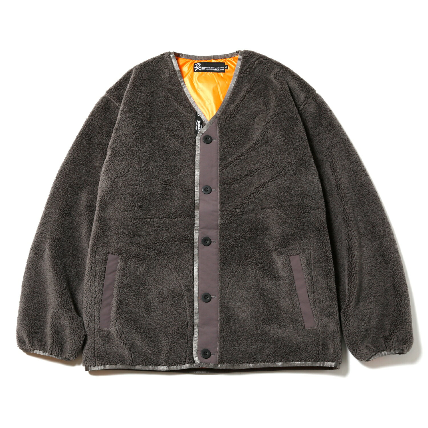 y SABBAT13 / BOA CARDIGAN / GRAY z TogT[eB[ WPbg u] J[fBK {A t[X O[ D